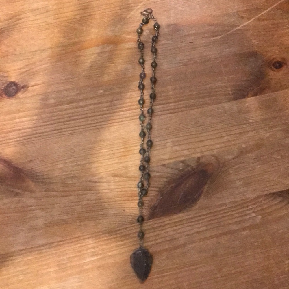 E Taylor arrowhead necklace